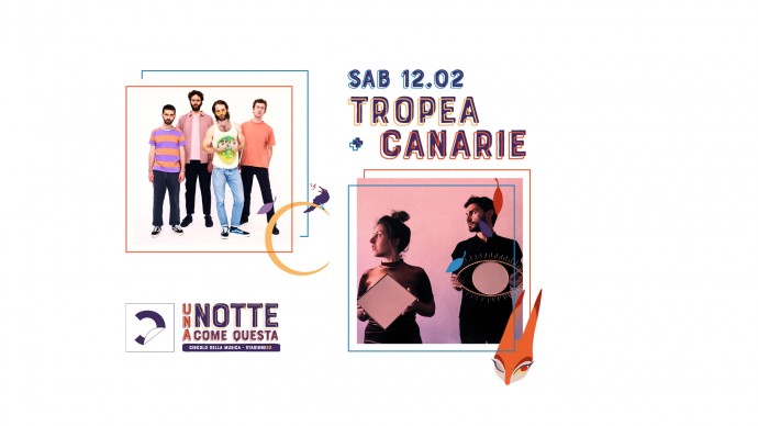 Tropea + Canarie - live al Circolo della musica di Rivoli (To), domani sabato 12/02